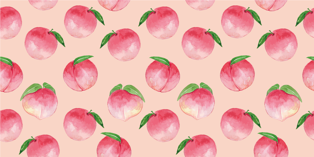 Tappeto pvc cucina motivo a fiori di pesco - TenStickers