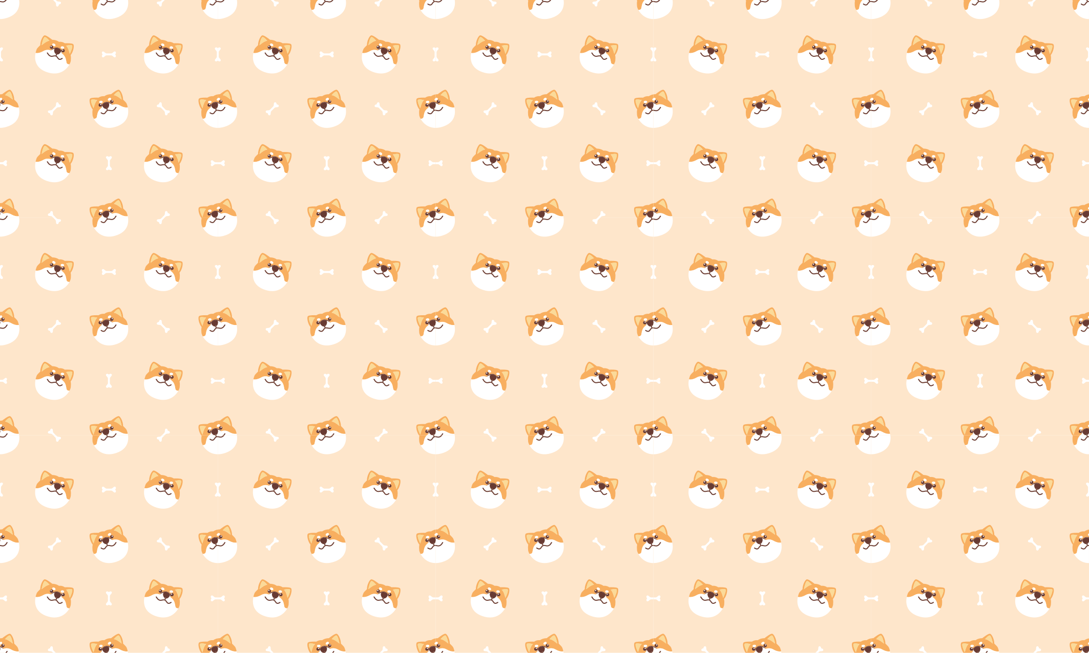 Tappeto vinile animali facce di cani carini - TenStickers