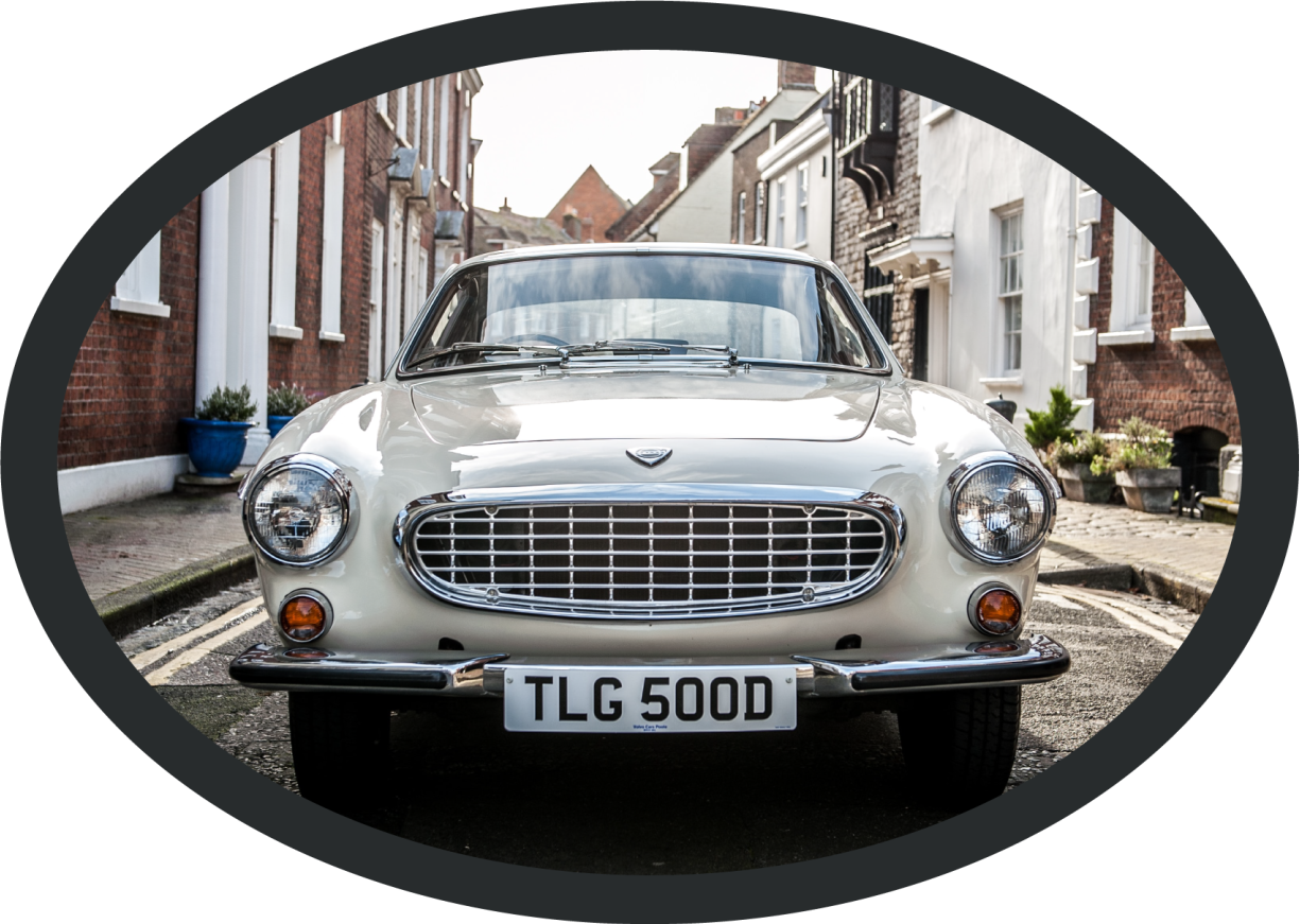 Tappeto vinile vintage parte anteriore di un'auto d'epoca - TenStickers