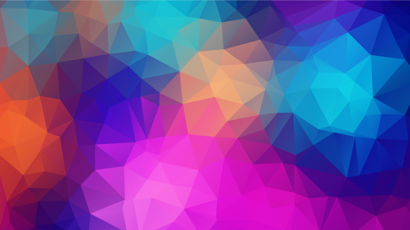 Tappeto vinile geometrico fusione colorata - TenStickers