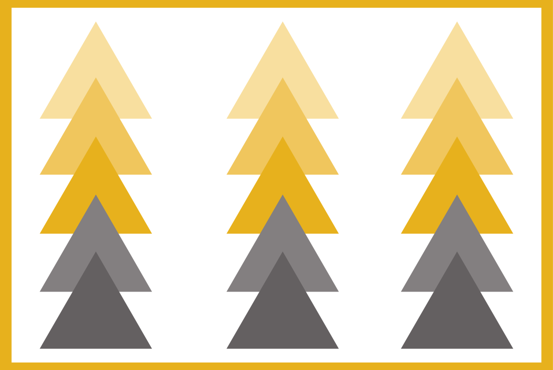 Tappeto vinile geometrico cascata di colori triangolari - TenStickers