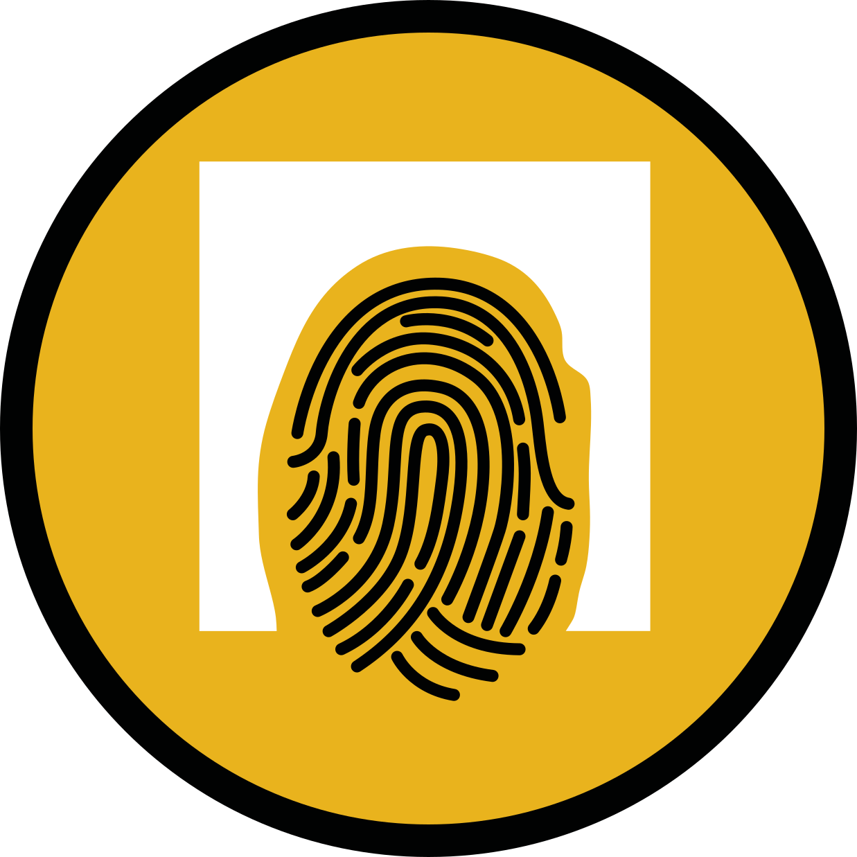 Tappeto vinile mosaico modello di impronta digitale - TenStickers