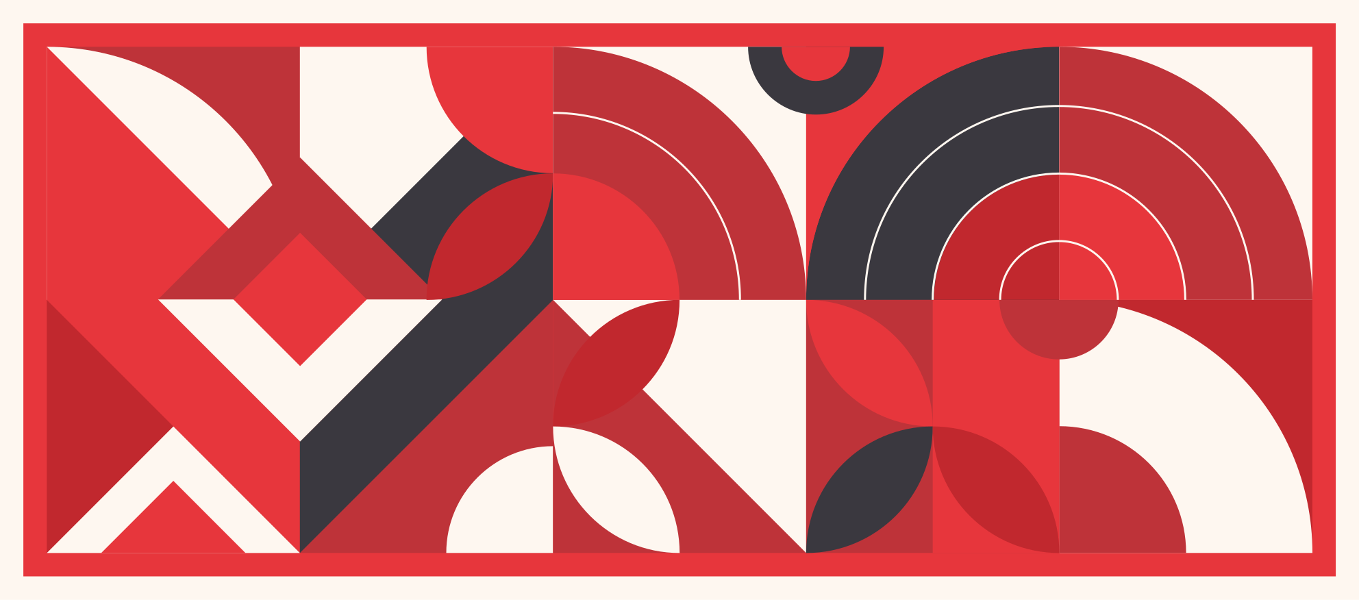 Tappeto vinile geometrico forme astratte audaci - TenStickers