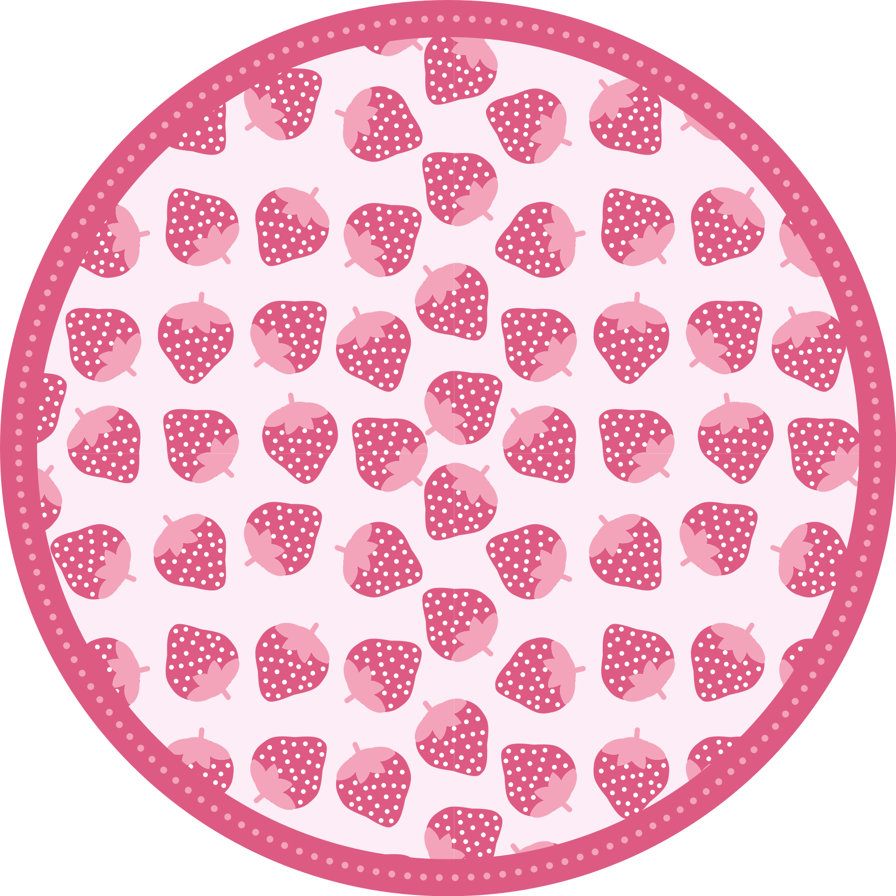 Tappeto pvc cucina motivo a fragola dolce - TenStickers