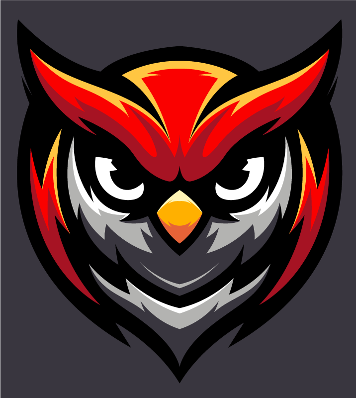 Tappeto vinile per ragazzi gufo grafico in grassetto - TenStickers