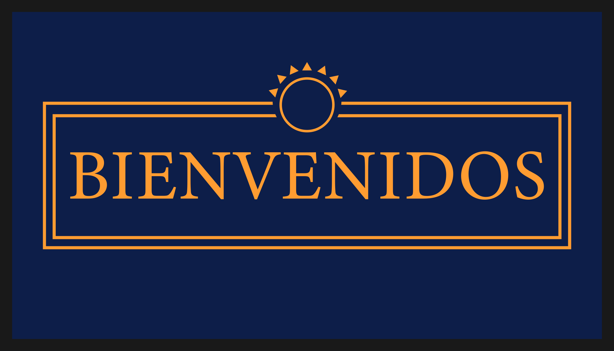 Tappeto vinile moderno messaggio di saluto - TenStickers