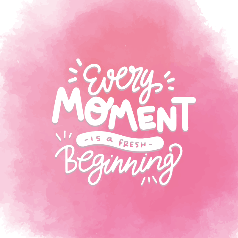Tappeto vinile frase ogni momento fresco - TenStickers