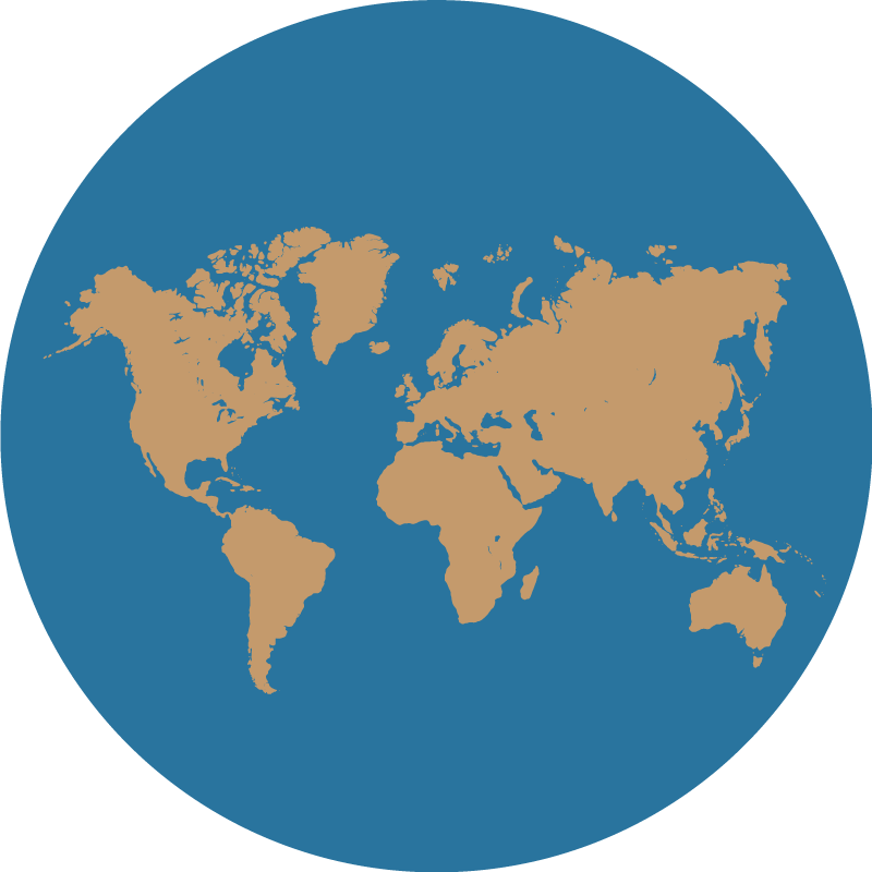 Tappeto vinile mappamondo scoperta geografica - TenStickers