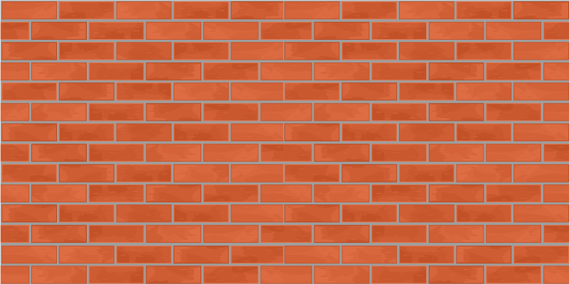 Tappeto vinile effetto pietra motivo in mattoni rossi - TenStickers