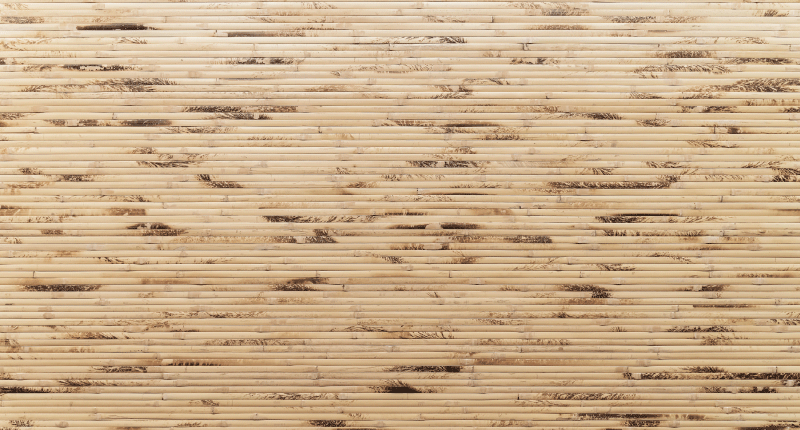 Tappeto vinile effetto legno aspetto bambù naturale - TenStickers