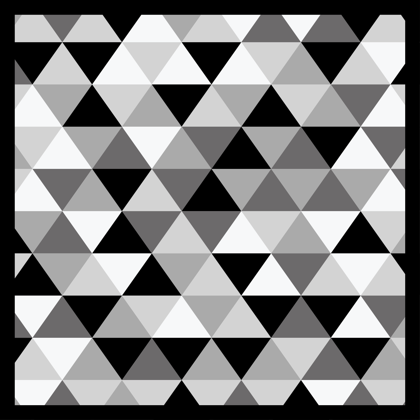 Tappeto in vinile soggiorno motivo a triangolo grigio - TenStickers
