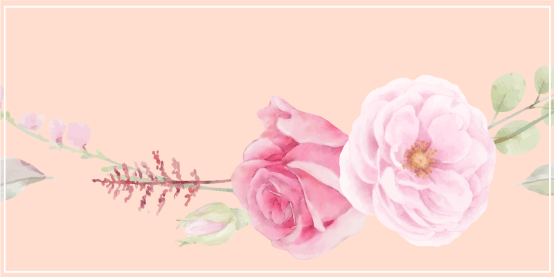 Tappeto vinile fiori fiori rosa pallido - TenStickers