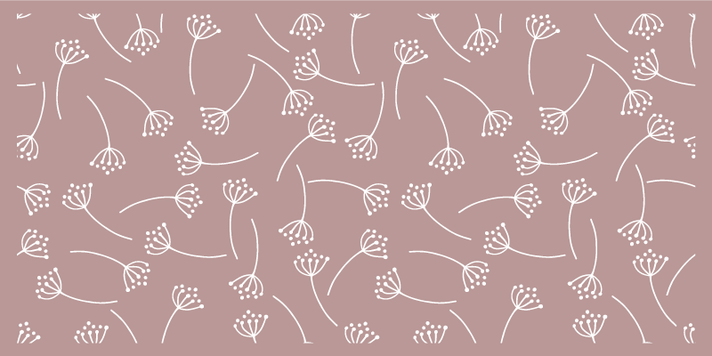 Tappeto vinile natura motivo floreale morbido - TenStickers