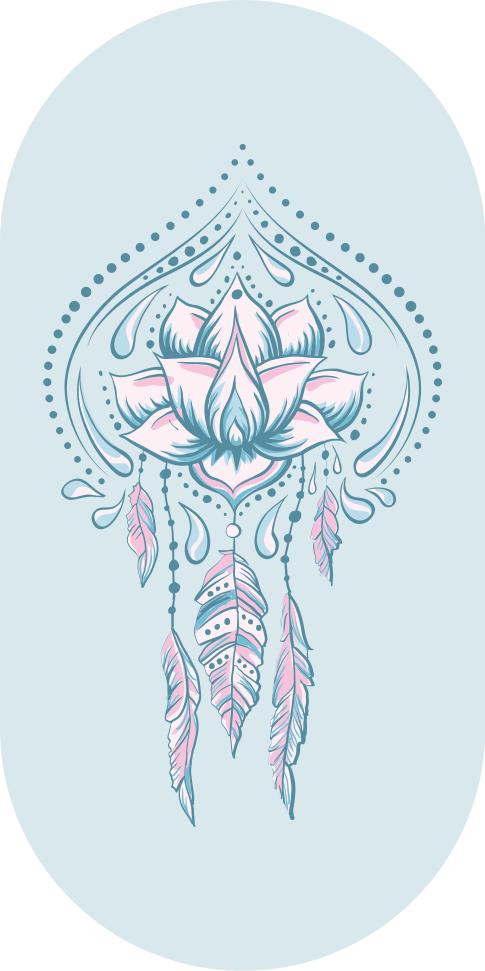 Tappeto vinile Mandala modello di loto - TenStickers