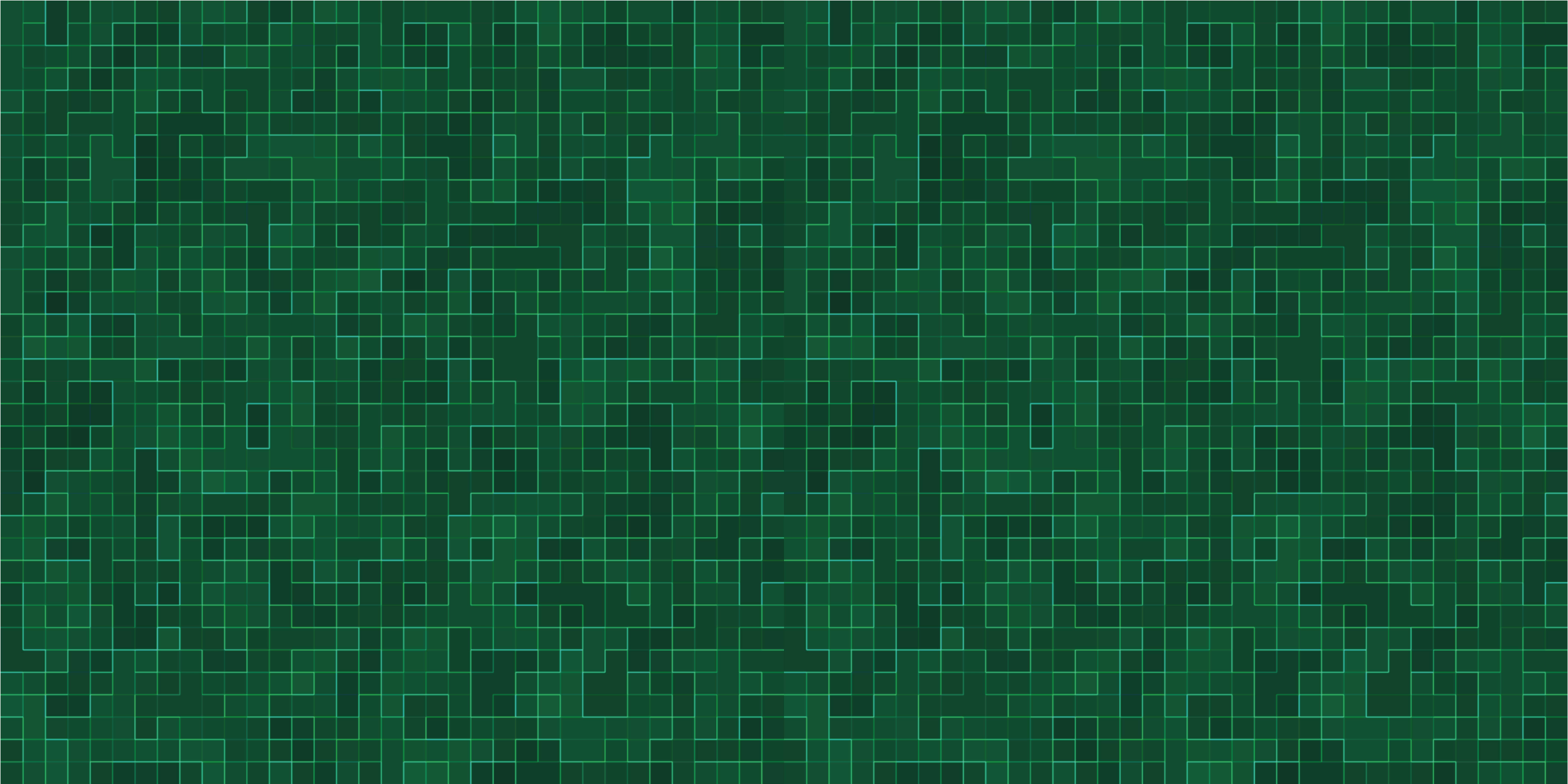 Tappeto vinile geometrico modello a griglia verde - TenStickers