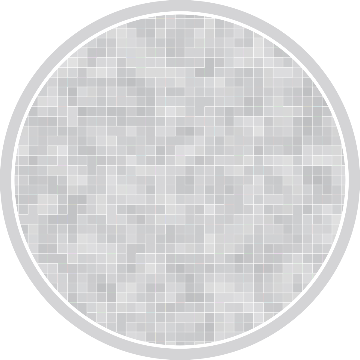 Tappeto vinile bagno elegante motivo a mosaico - TenStickers