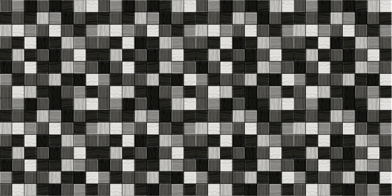 Tappeto vinile bagno quadrati di tonalità grigia - TenStickers