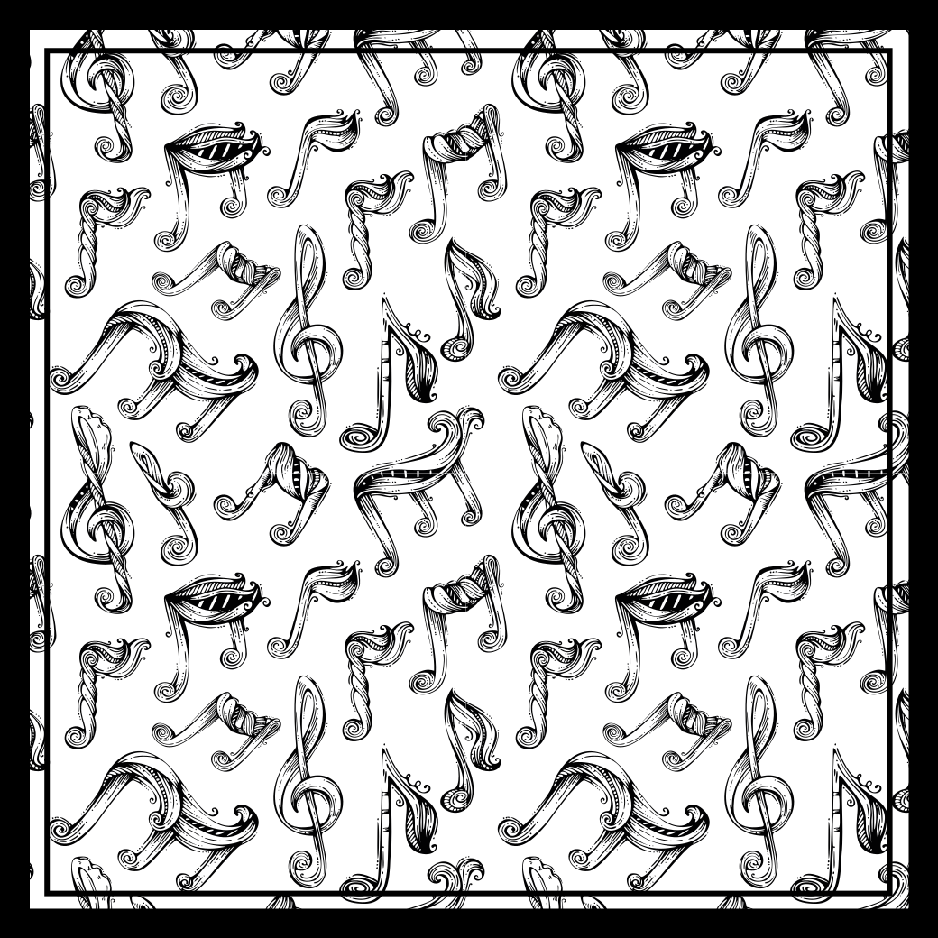 Tappeto vinile per ragazzi concetto di note musicali - TenStickers