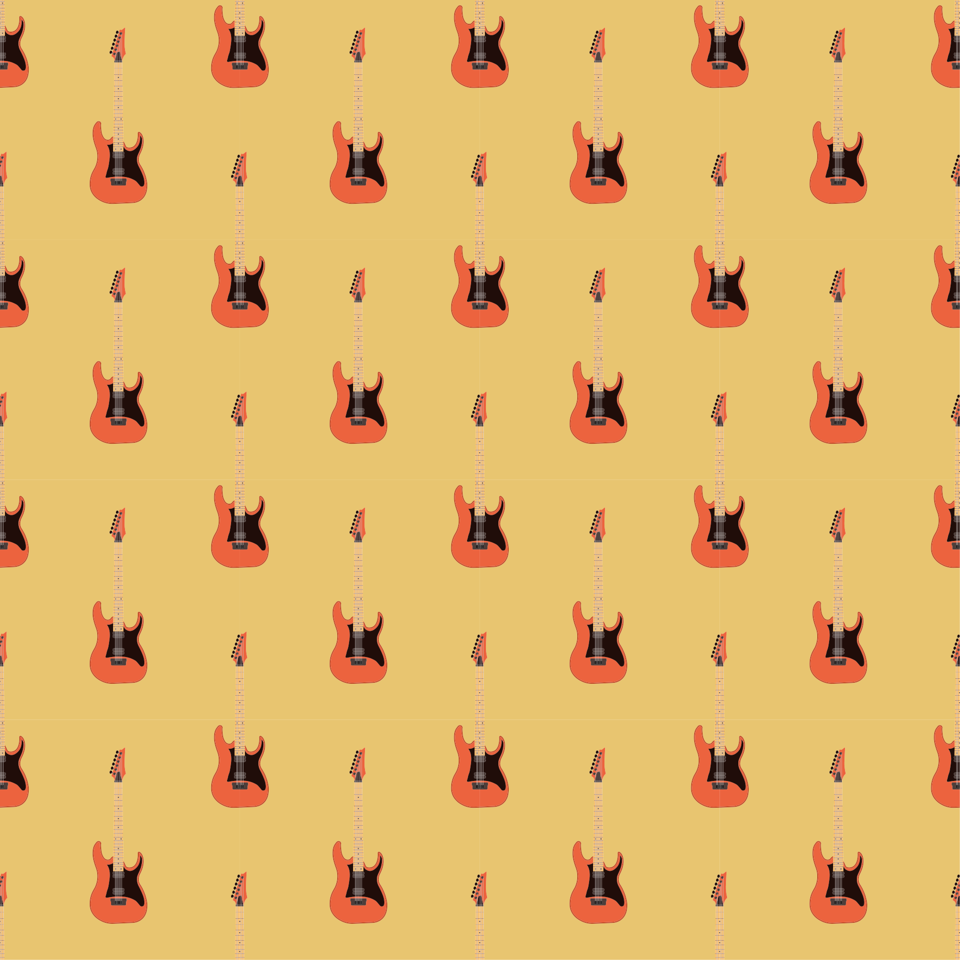 Tappeto vinile per ragazzi chitarra elettrica focale - TenStickers