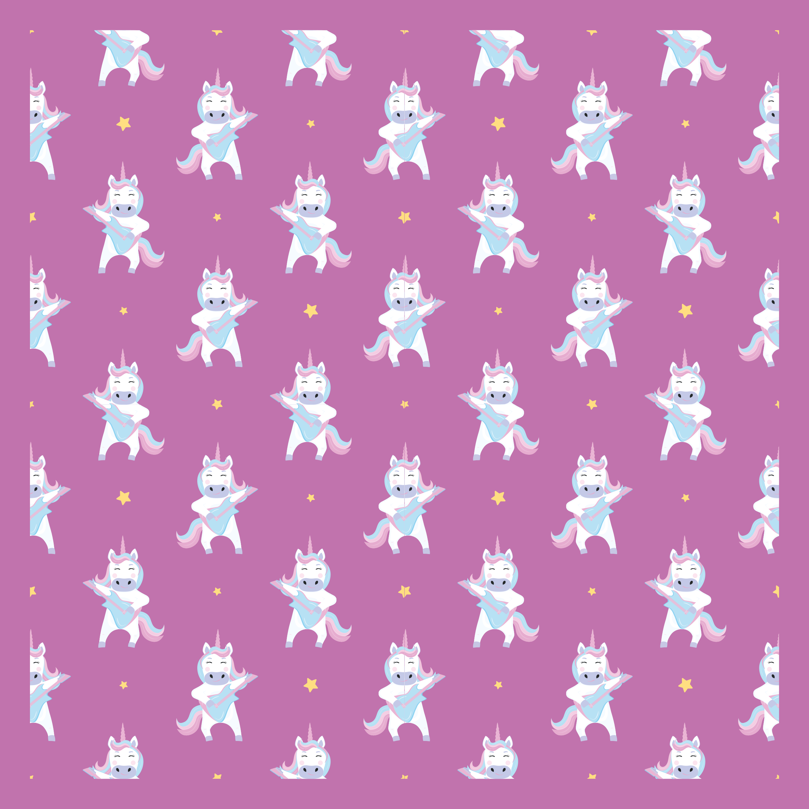 Tappeto vinile per bambini motivo unicorno stravagante - TenStickers