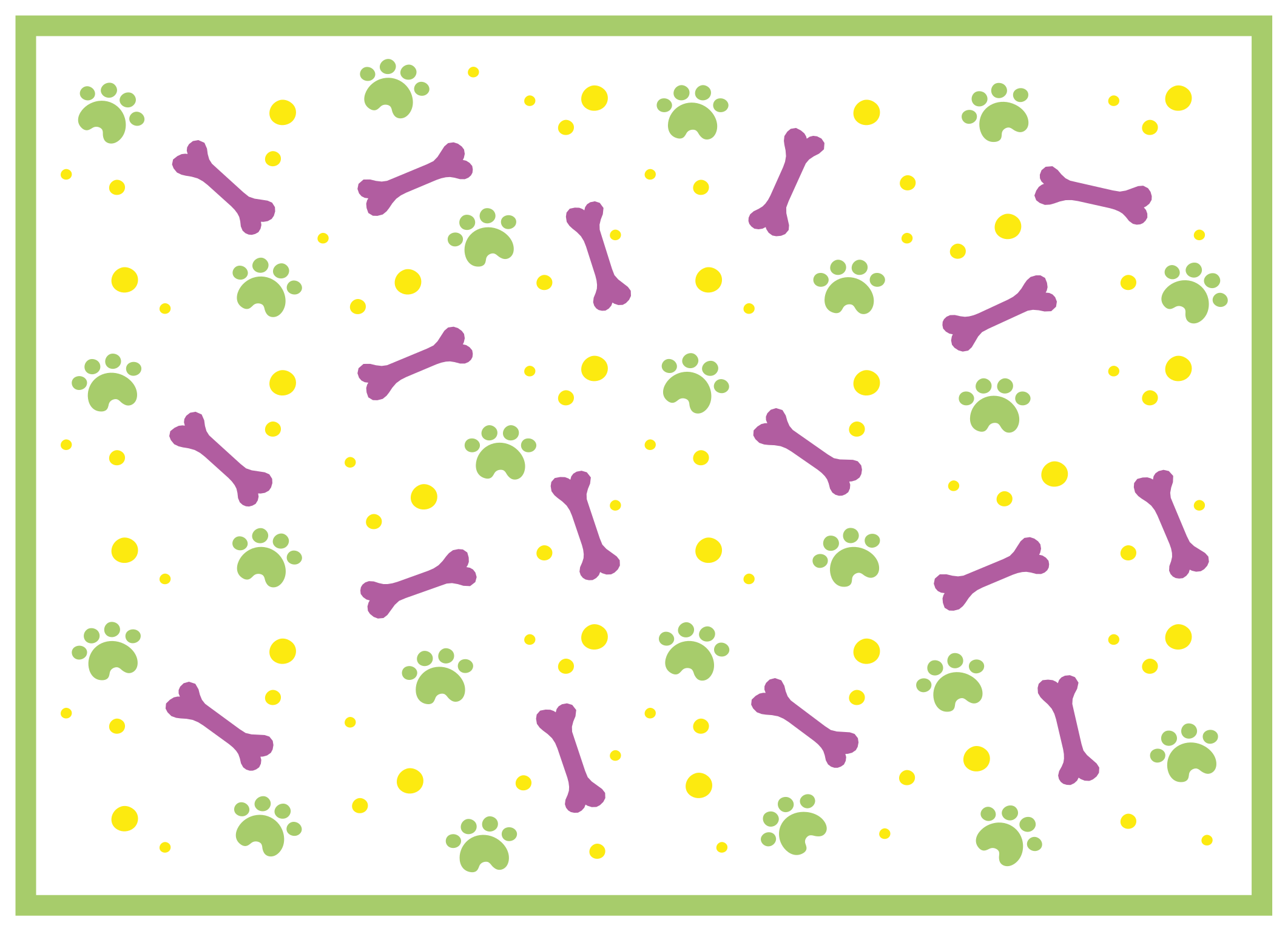 Tappeto vinile per bambini divertimento con le impronte - TenStickers