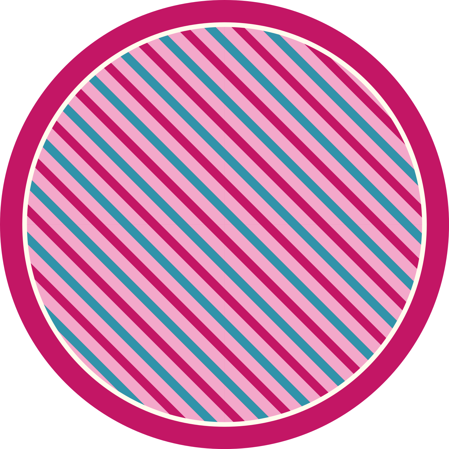 Tappeto vinile strisce rosa e blu verticali - TenStickers