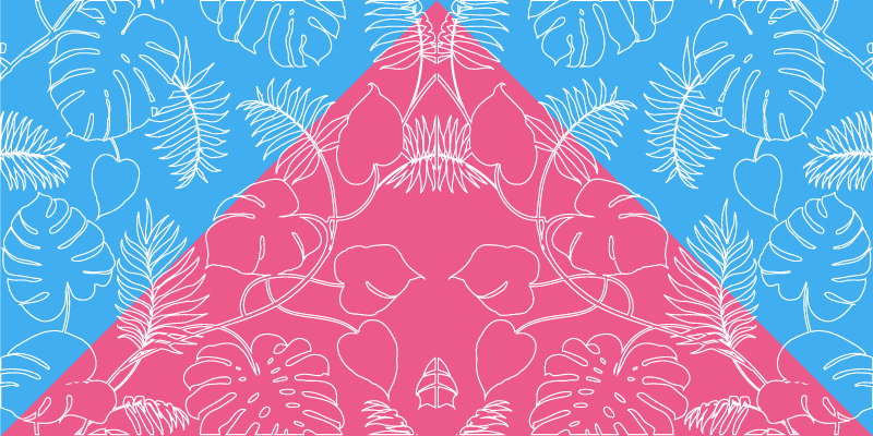Tappeto vinile natura foglia tropicale - TenStickers