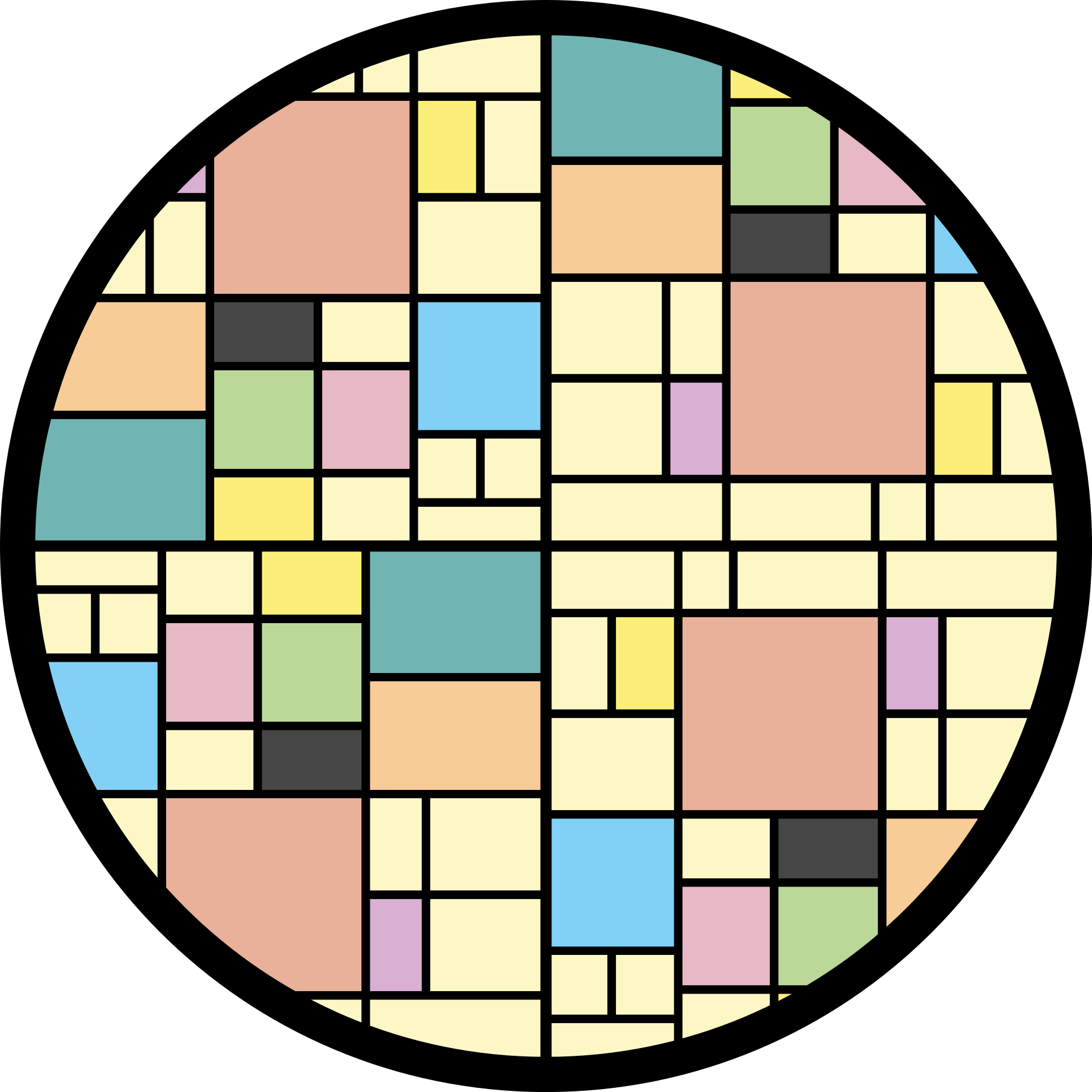 Tappeto vinile geometrico a motivi colorati - TenStickers