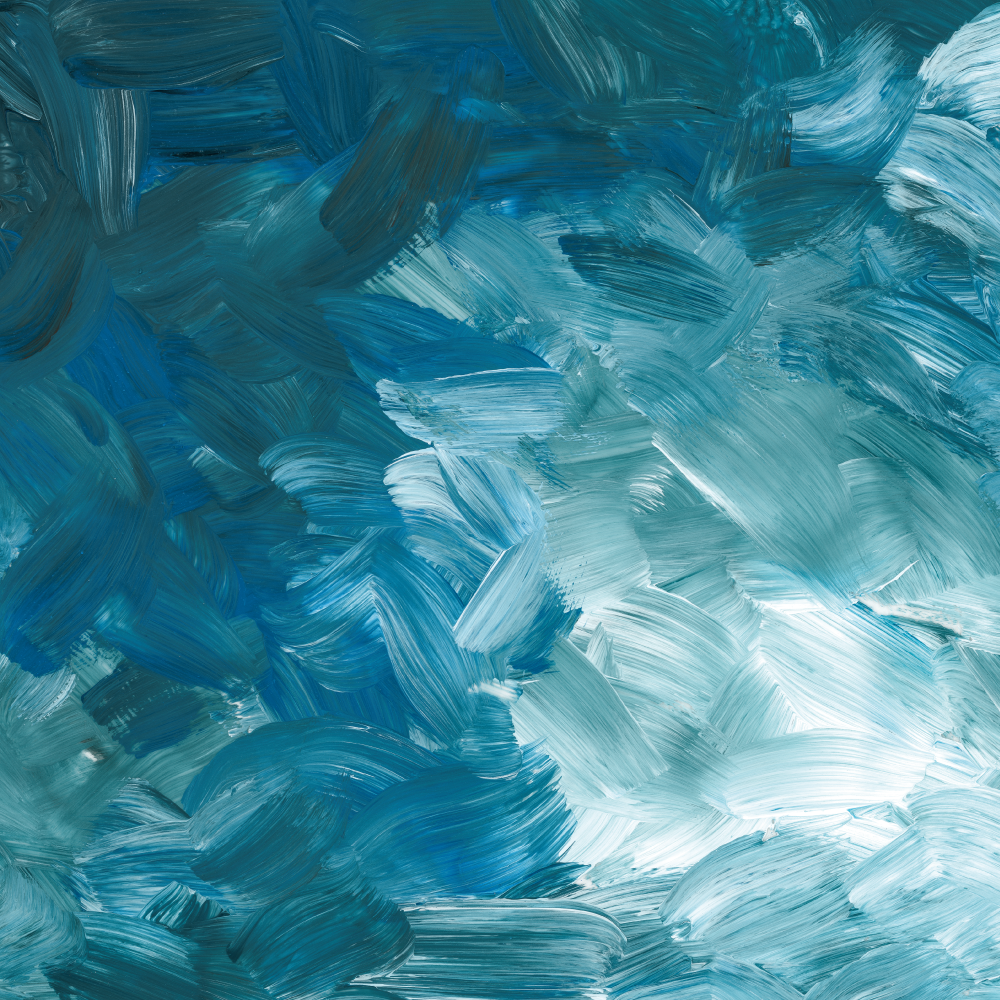 Tappeti vinile motivi pennellate oceaniche - TenStickers