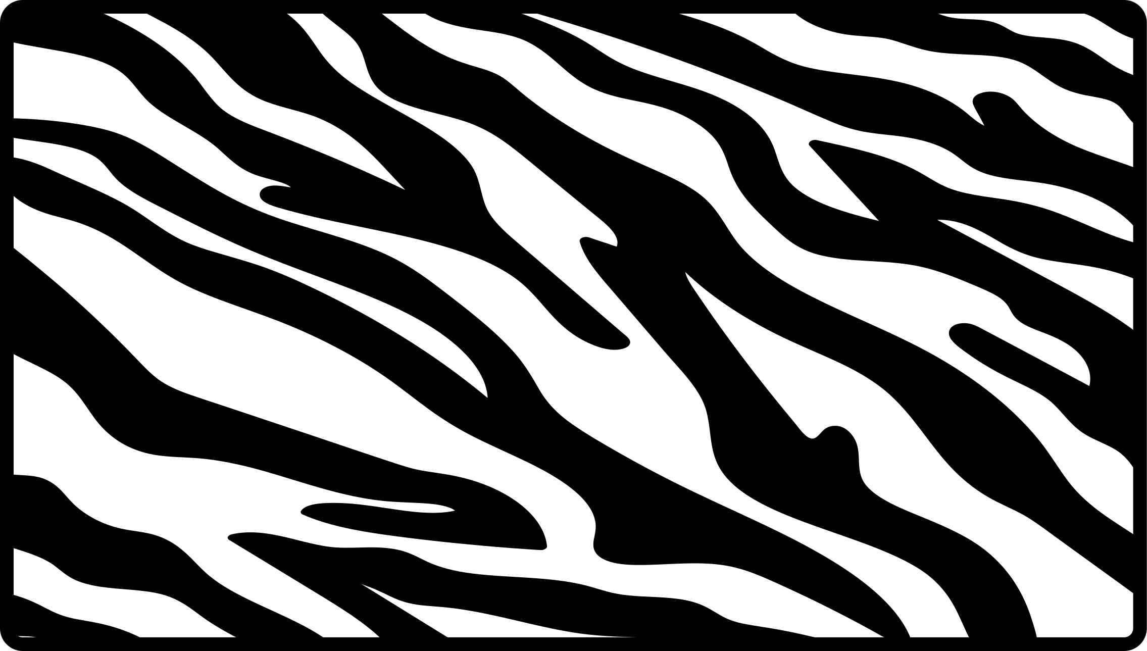 Tappeto vinile stampa animale righe tono unico - TenStickers