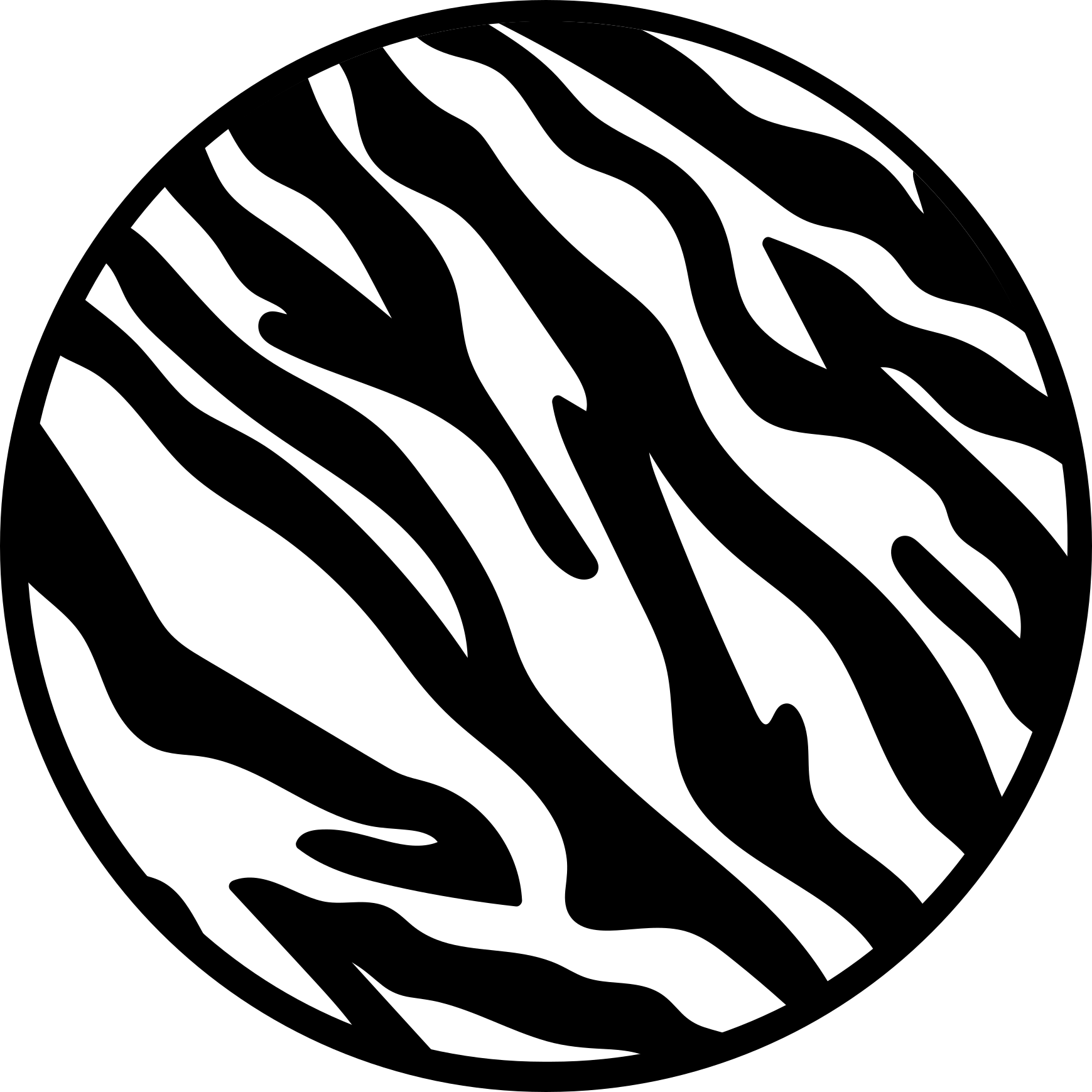 Tappeto vinile stampa animale motivo a strisce zebra - TenStickers