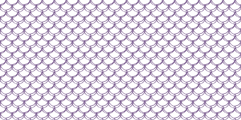 Tappeto vinile bagno motivo scallop viola - TenStickers