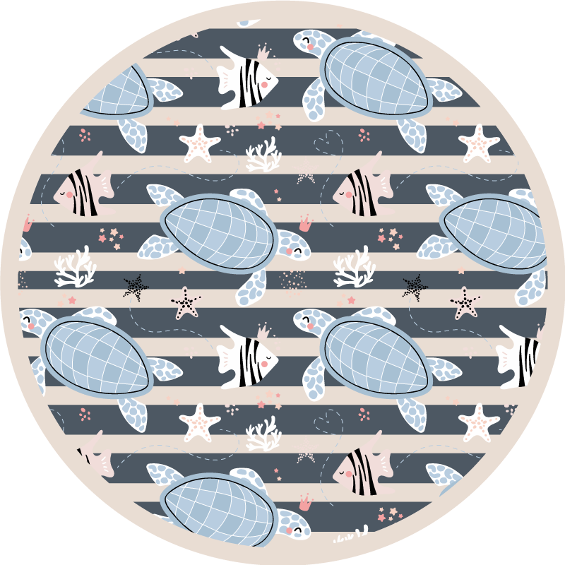 Tappeto vinile animali tartarughe sottomarine - TenStickers