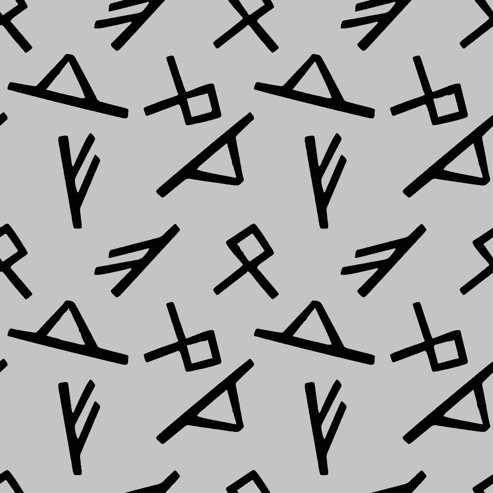 Tappeto vinile geometrico forme nere eleganti - TenStickers