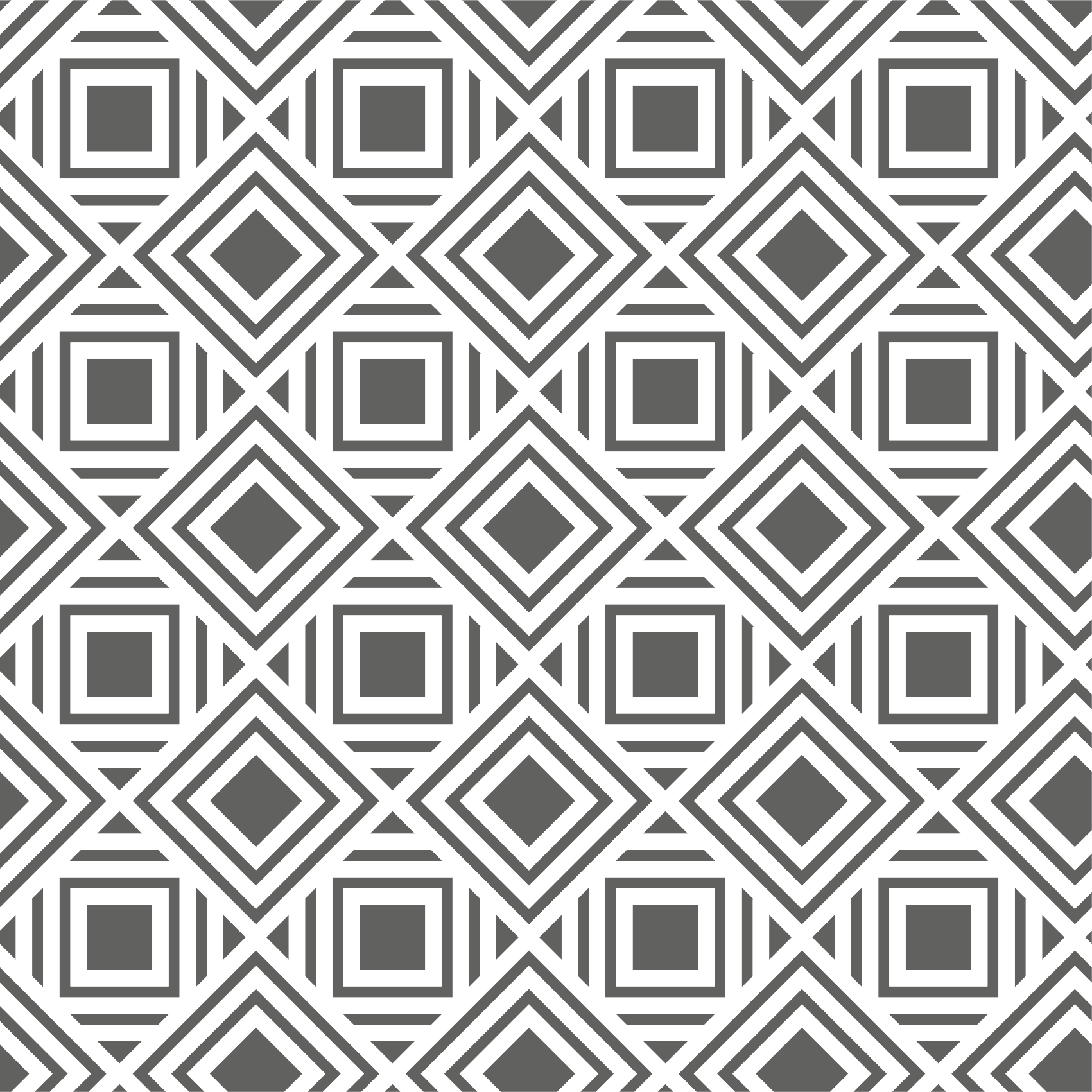 Tappeto vinile geometrico motivo a rombi elegante - TenStickers