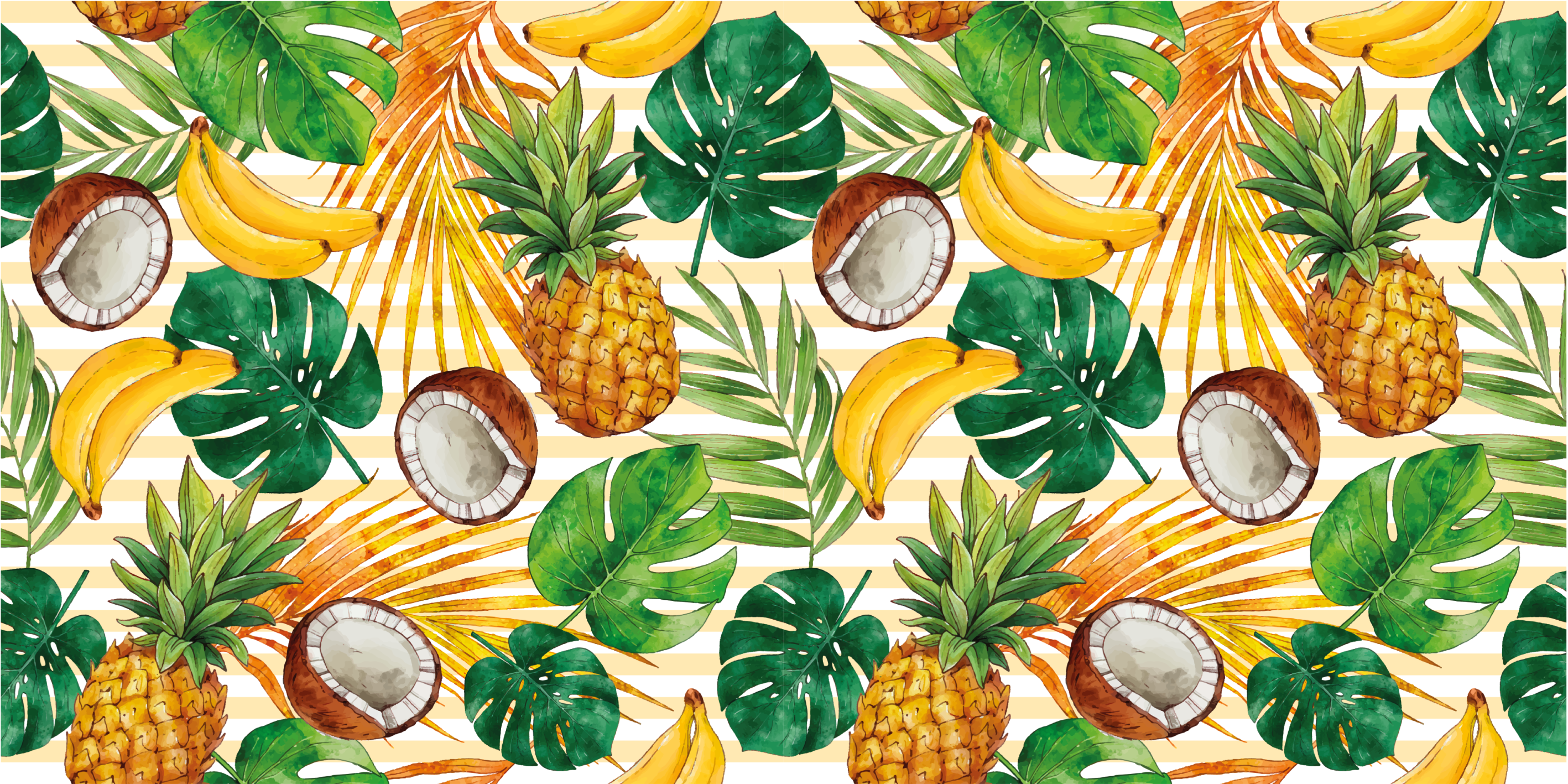 Tappeto pvc cucina paradiso di frutta tropicale - TenStickers