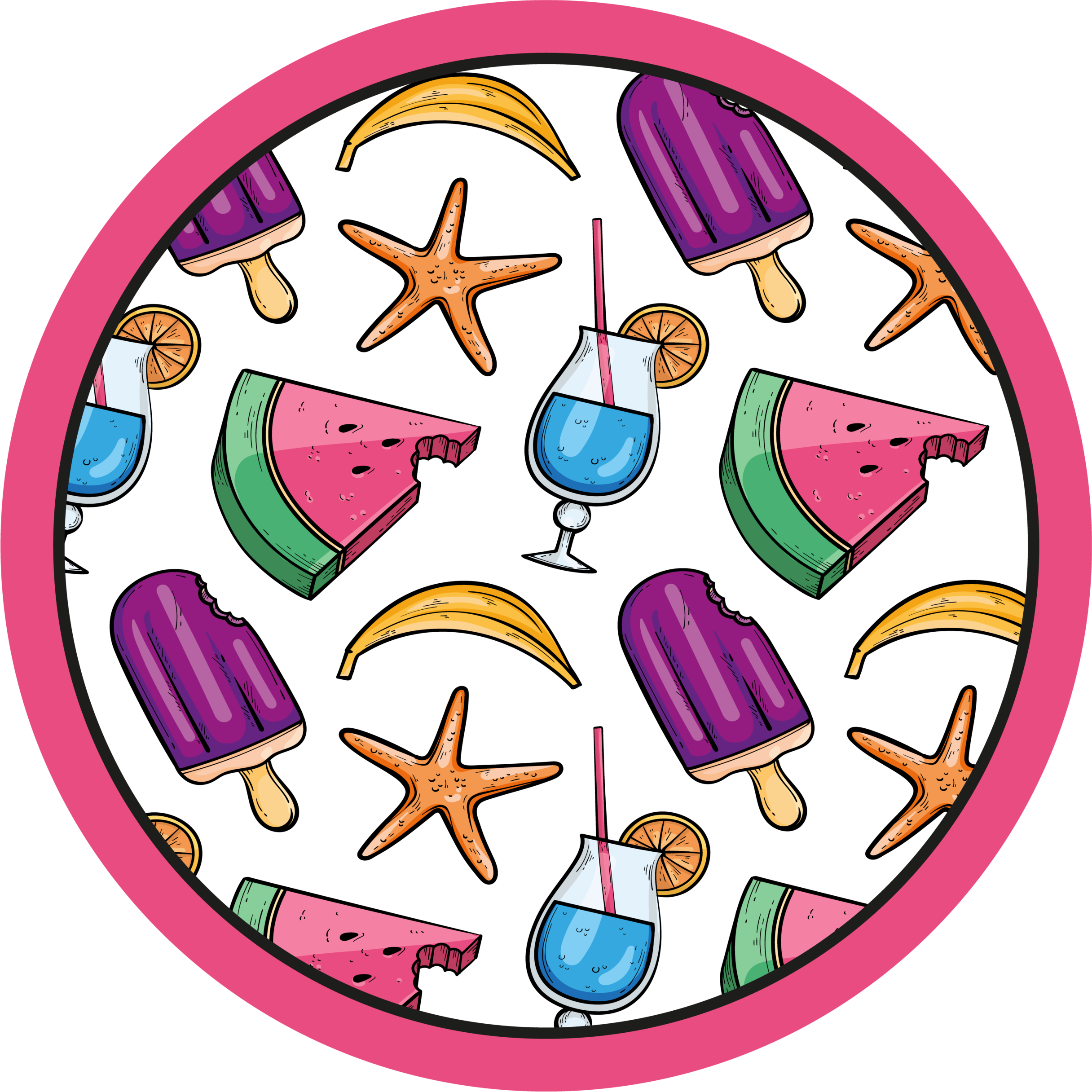 Tappeto vinile per bambini dolcetti estivi colorati - TenStickers