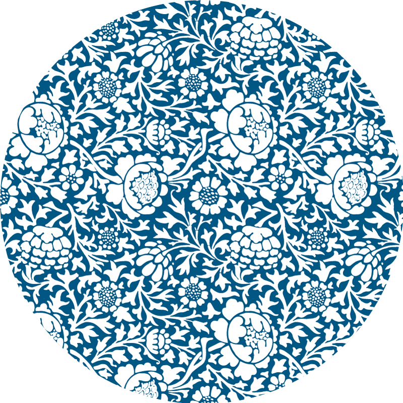 Tappeto vinile fiori stile floreale - TenStickers