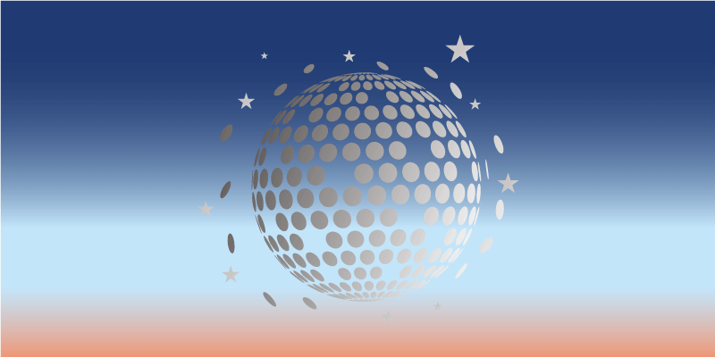 Tappetto vinile stelle progettazione della sfera celeste - TenStickers