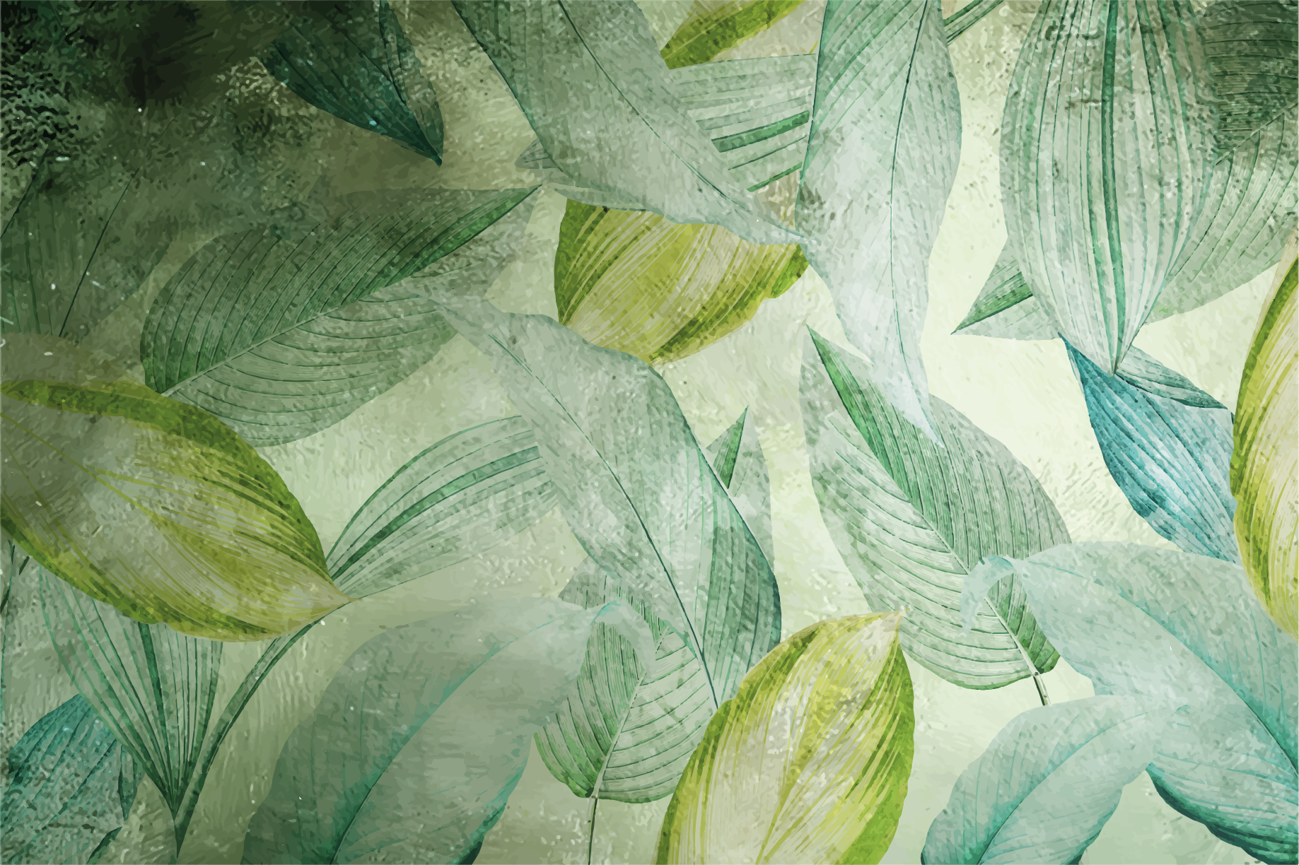 Tappeto vinile natura motivo verde vibrante - TenStickers