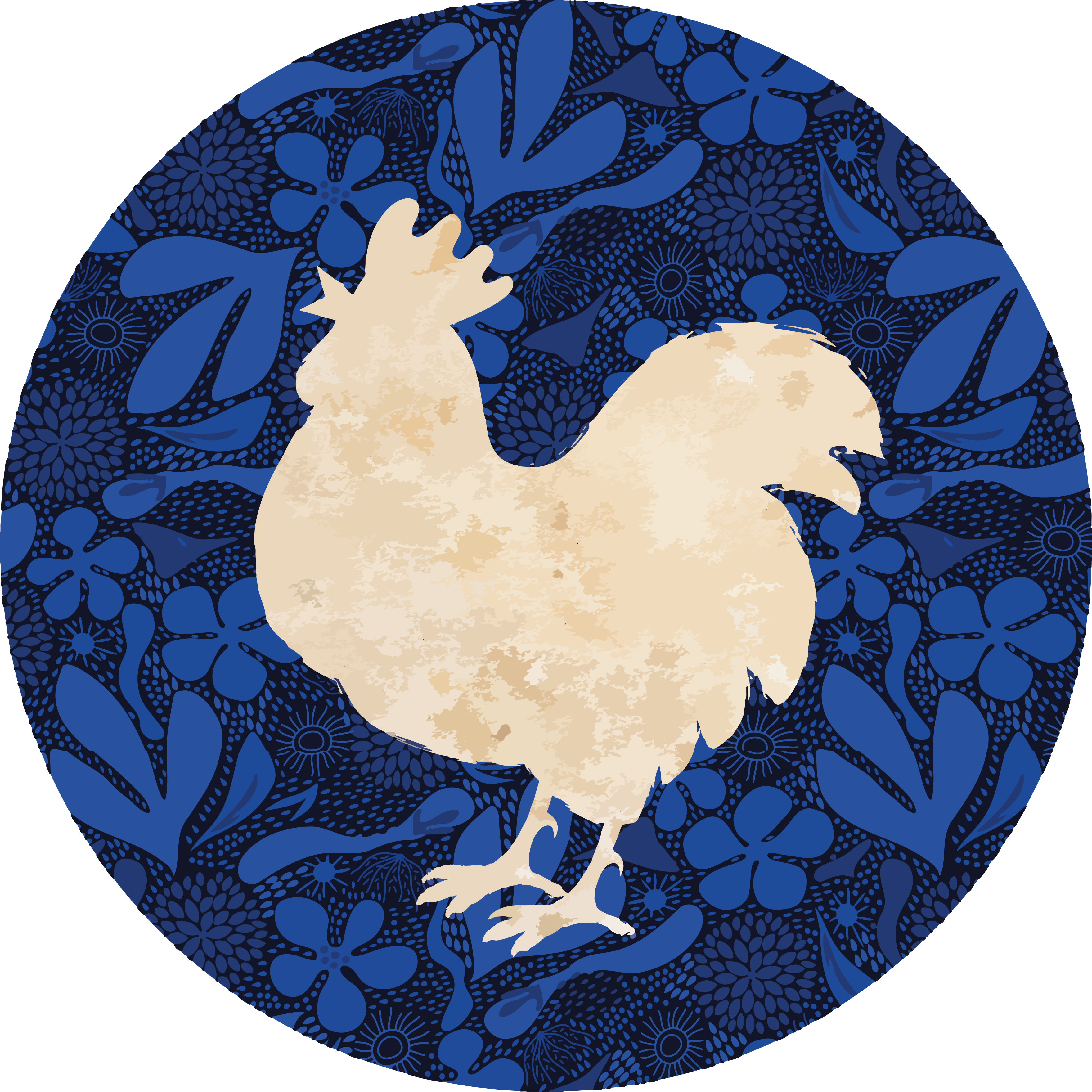 Tappeto vinile animali sagoma di gallo - TenStickers