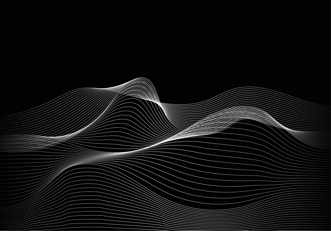 Tappeto vinile moderno modelli di linee fluide - TenStickers