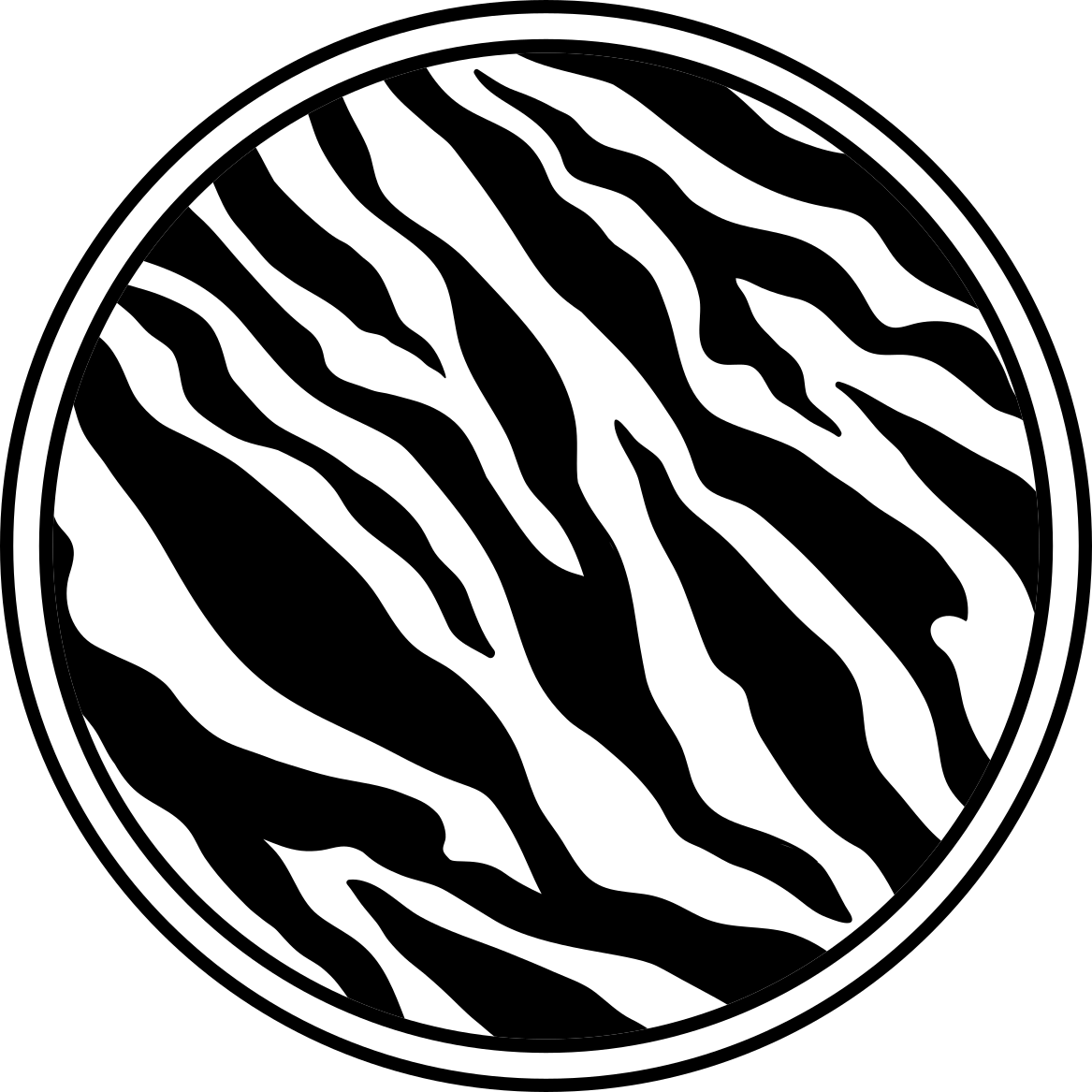 Tappeto vinile stampa animale linee zebrate chic - TenStickers