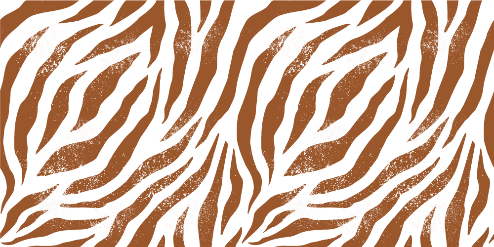 Tappeto vinile stampa animale strisce di zebra rustiche - TenStickers