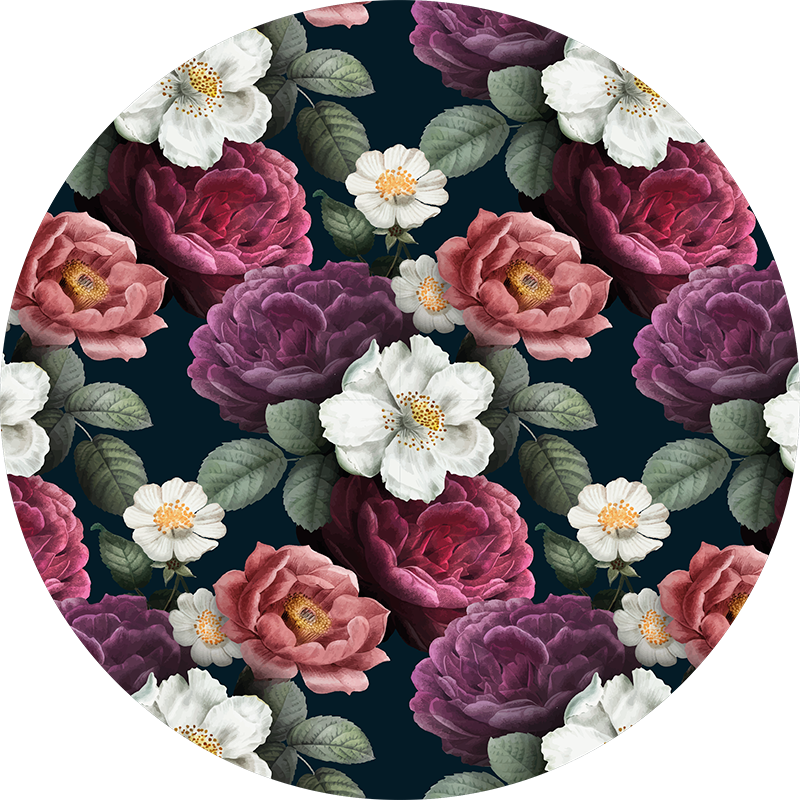 Tappeto vinile fiori graziosa composizione botanica - TenStickers
