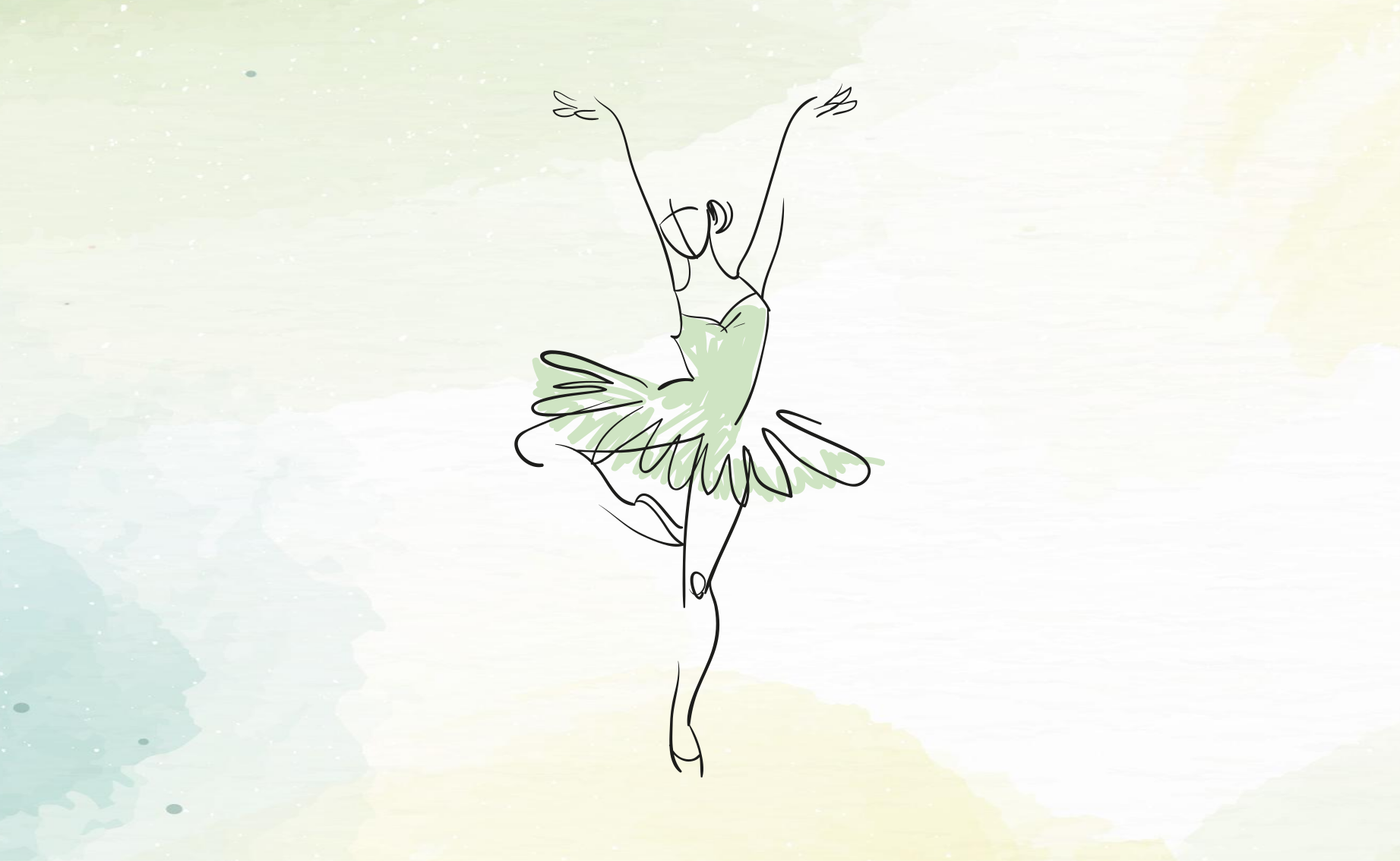 Tappeto vinile per bambini schema di ballerina - TenStickers