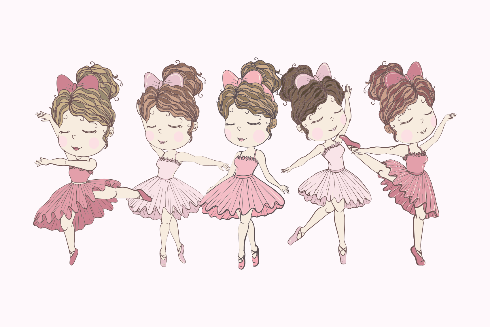 Tappeto vinile per bambini spettacolo di ballerine - TenStickers