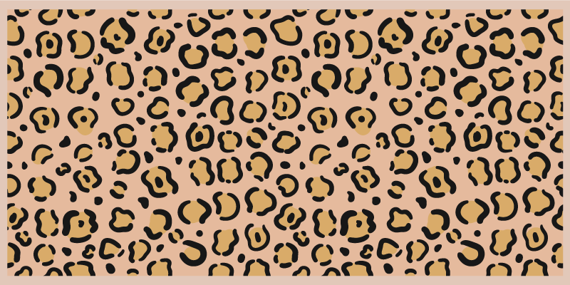 Tappeto vinile stampa animale gioco di motivi leopardati - TenStickers