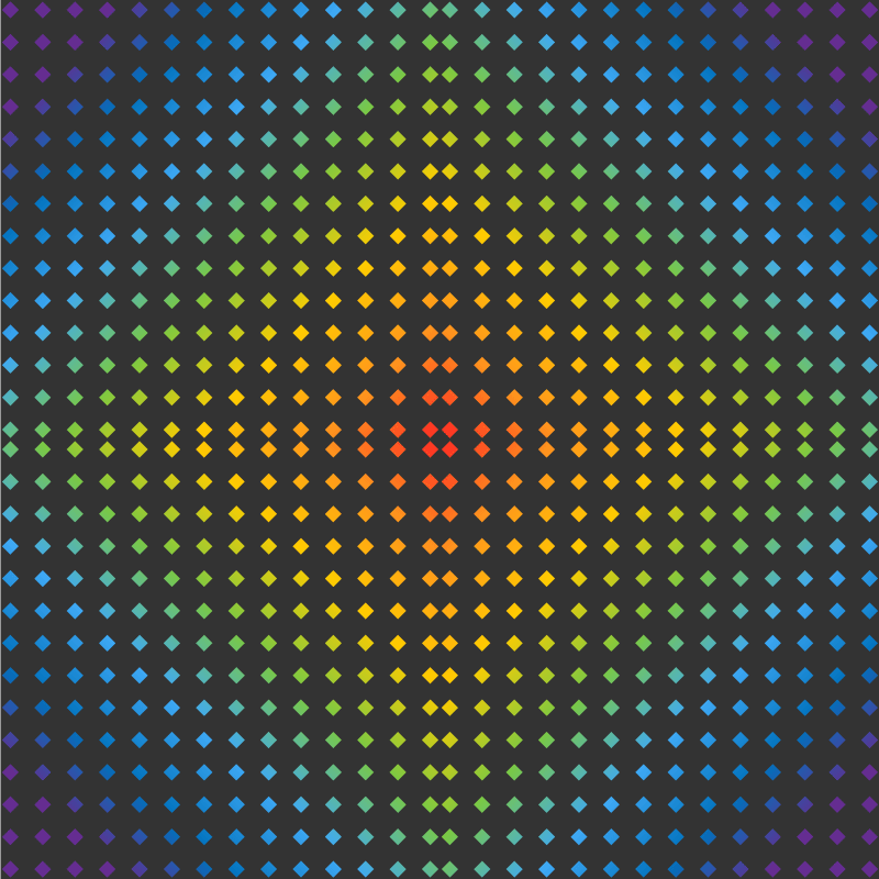 Tappeto vinile per ragazzi disegno a diamante arcobaleno - TenStickers