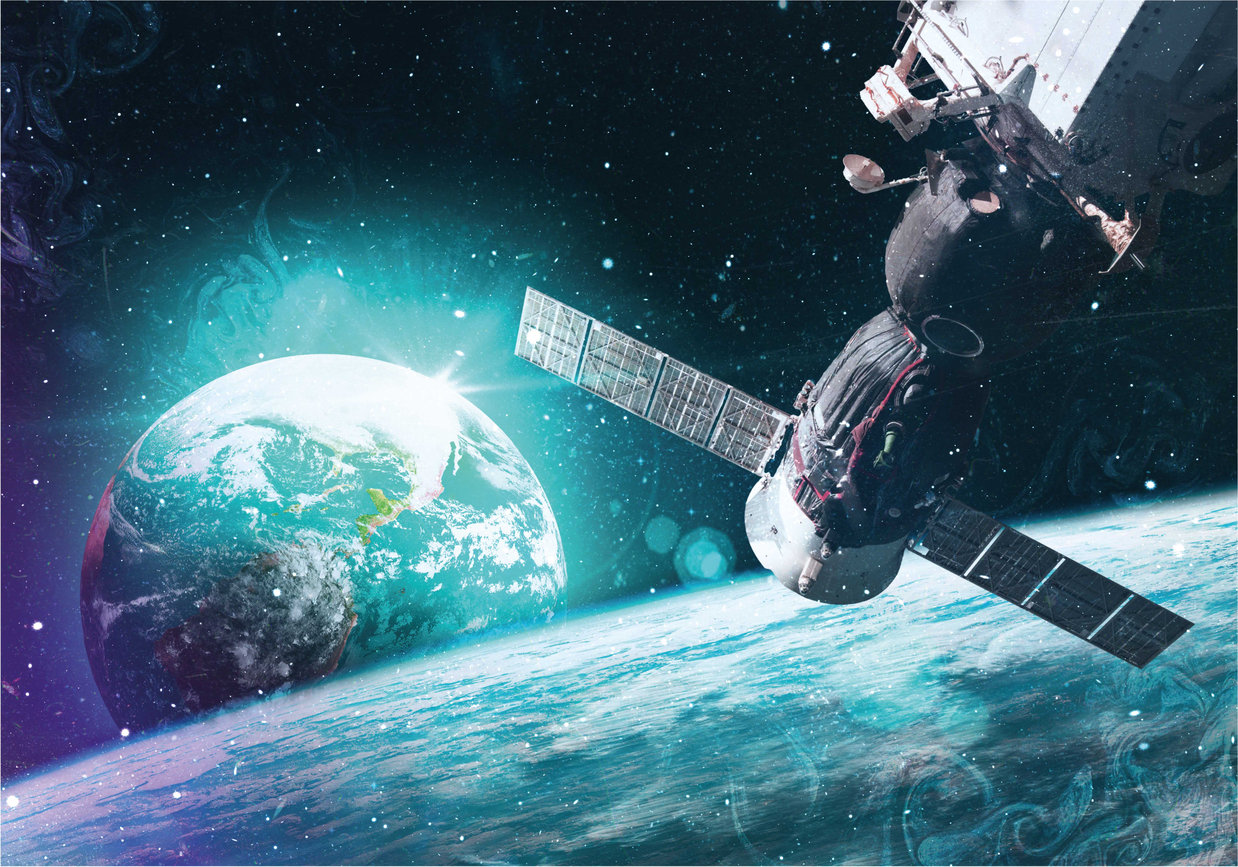 Tappetto vinile stelle esplorazione del viaggio galattico - TenStickers